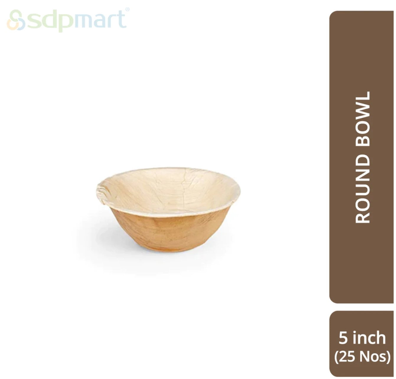 areca palm plate SDPMART PREMIUM PALM LEAF PLATE ROUND DEEP BOWL 5 INCH – Nalam Foods USA