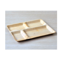 Load image into Gallery viewer, SDPMart Premium Leaf Plates - 10x9" Partition - U2L2 - 25 Nos