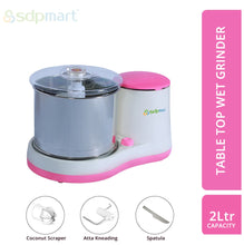 Load image into Gallery viewer, SDPMART CLASSIC TABLE TOP WET GRINDER - 2 Ltrs
