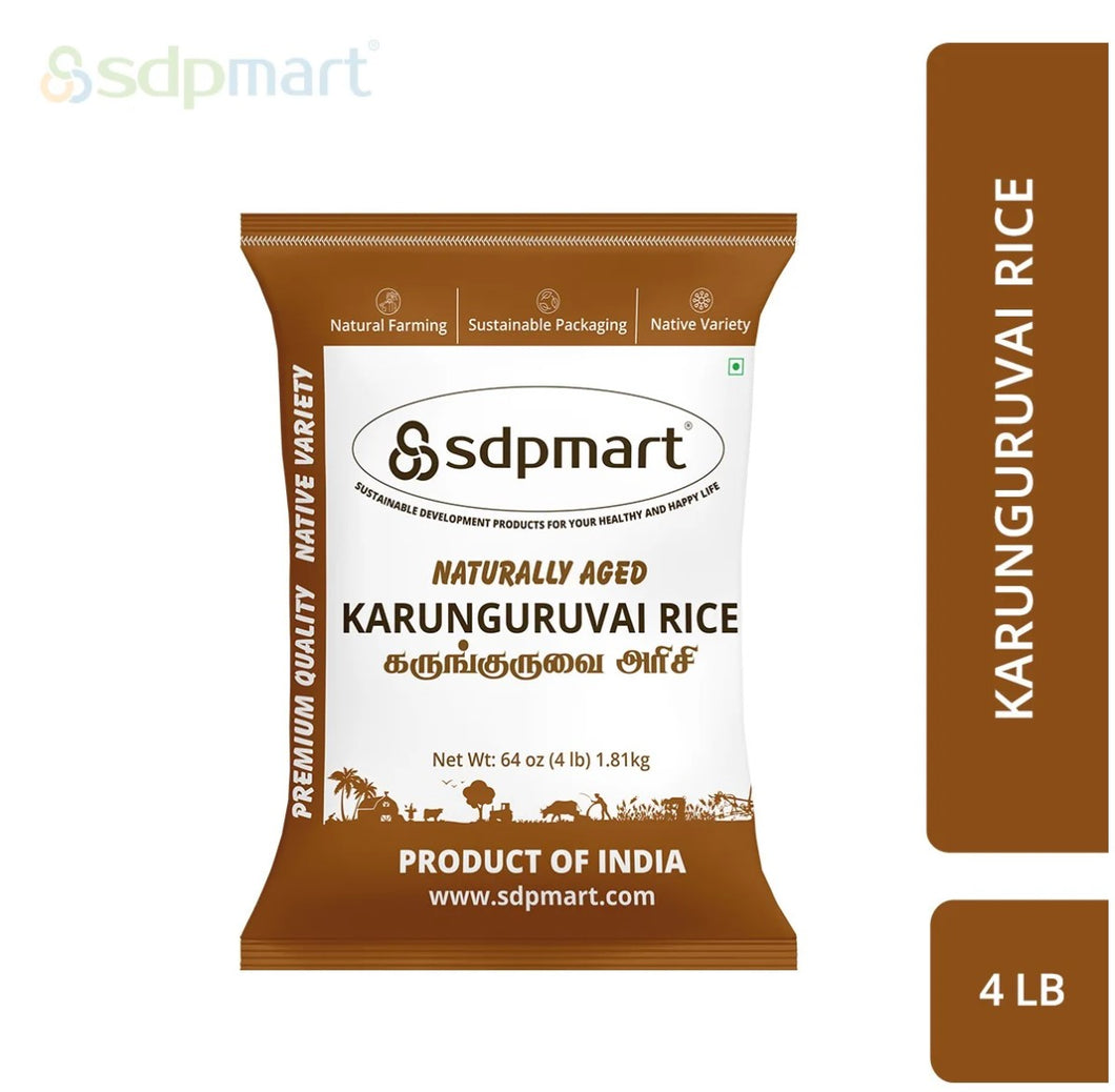 Karunguruvai (Similar to Black kavuni) Rice - 4 lbs