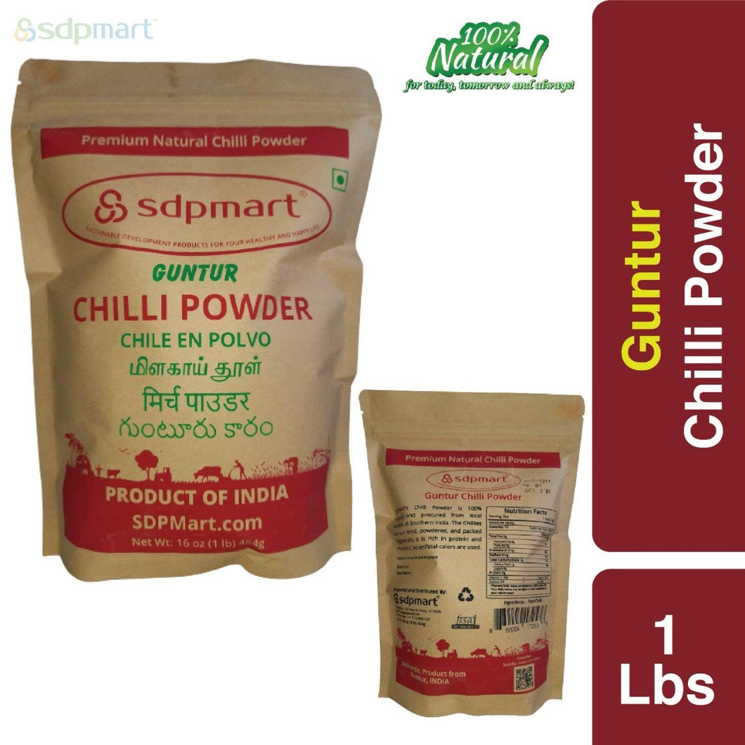 SDPMart Premium Guntur Chilli Powder - 1 Lb